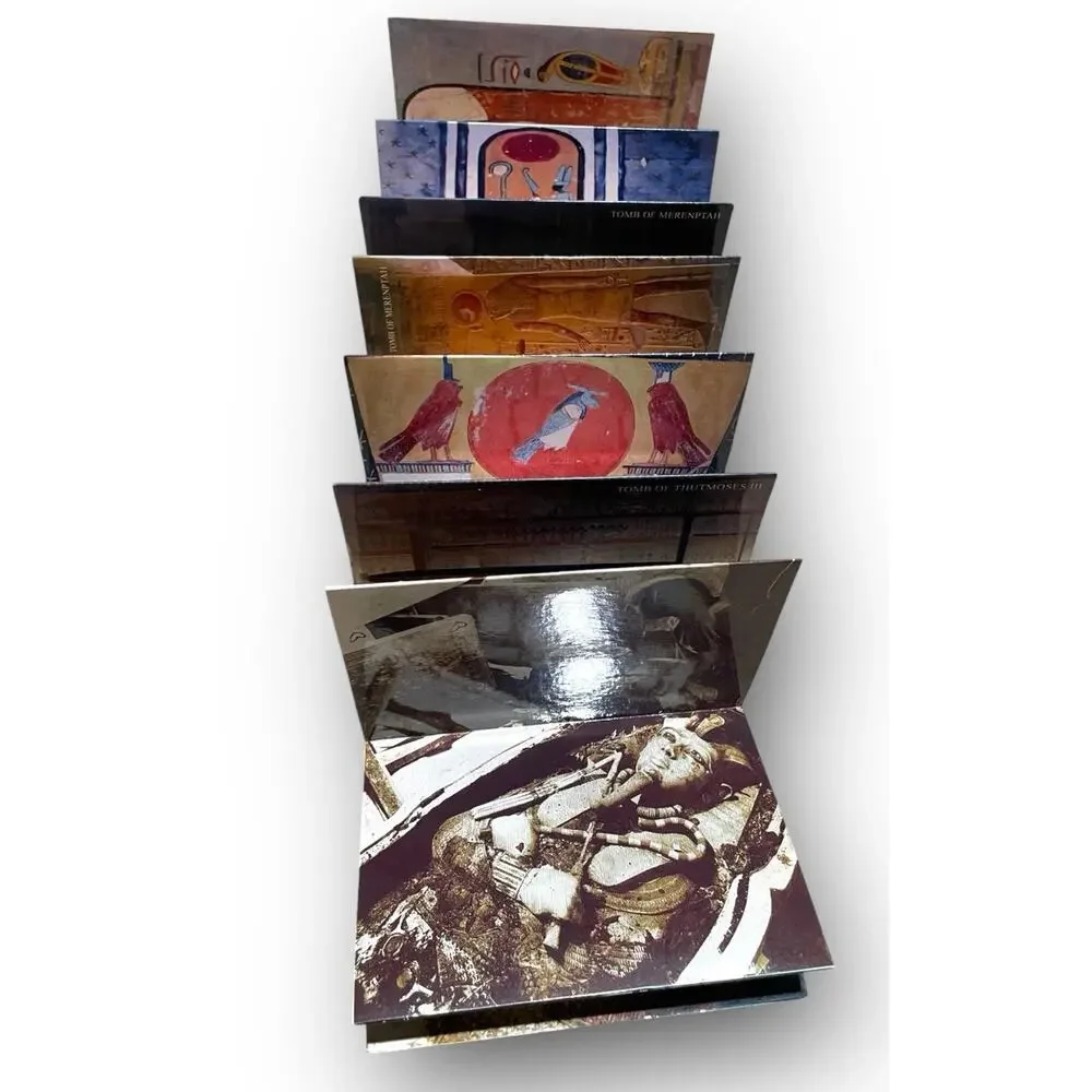 Lot Of 18 Vintage Egyptian Postcards Tomb‎ Of Ramses Merenptah Saptah New